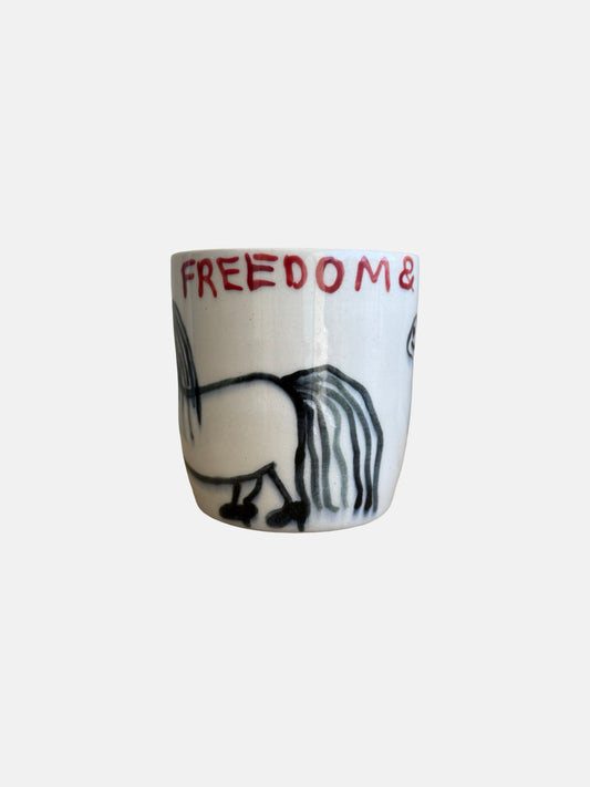 Hand-Painted Horse Mug