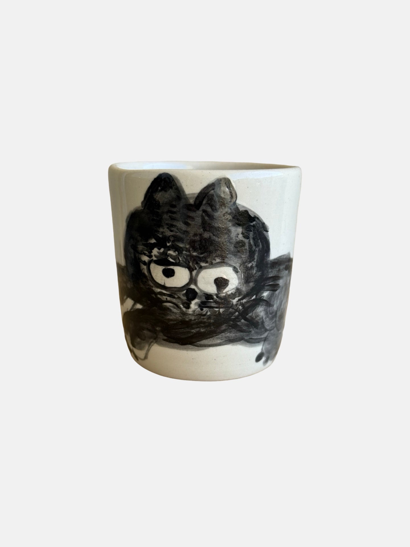 Hand-Painted Cat Mug