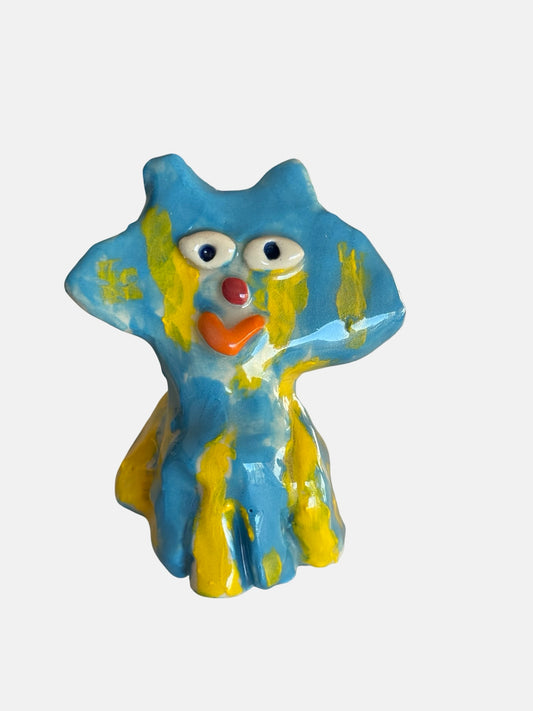 Rainbow Cat Sculpture