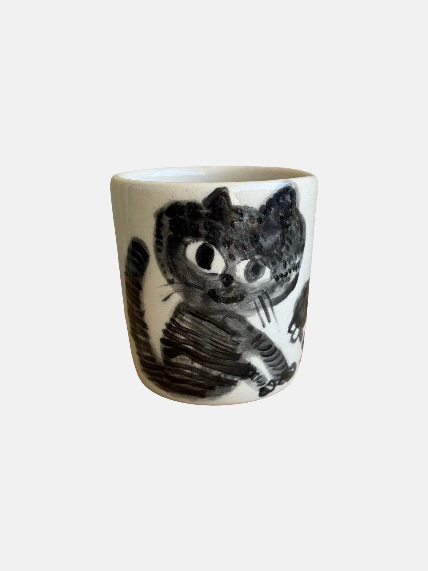 Hand-Painted Cat Mug