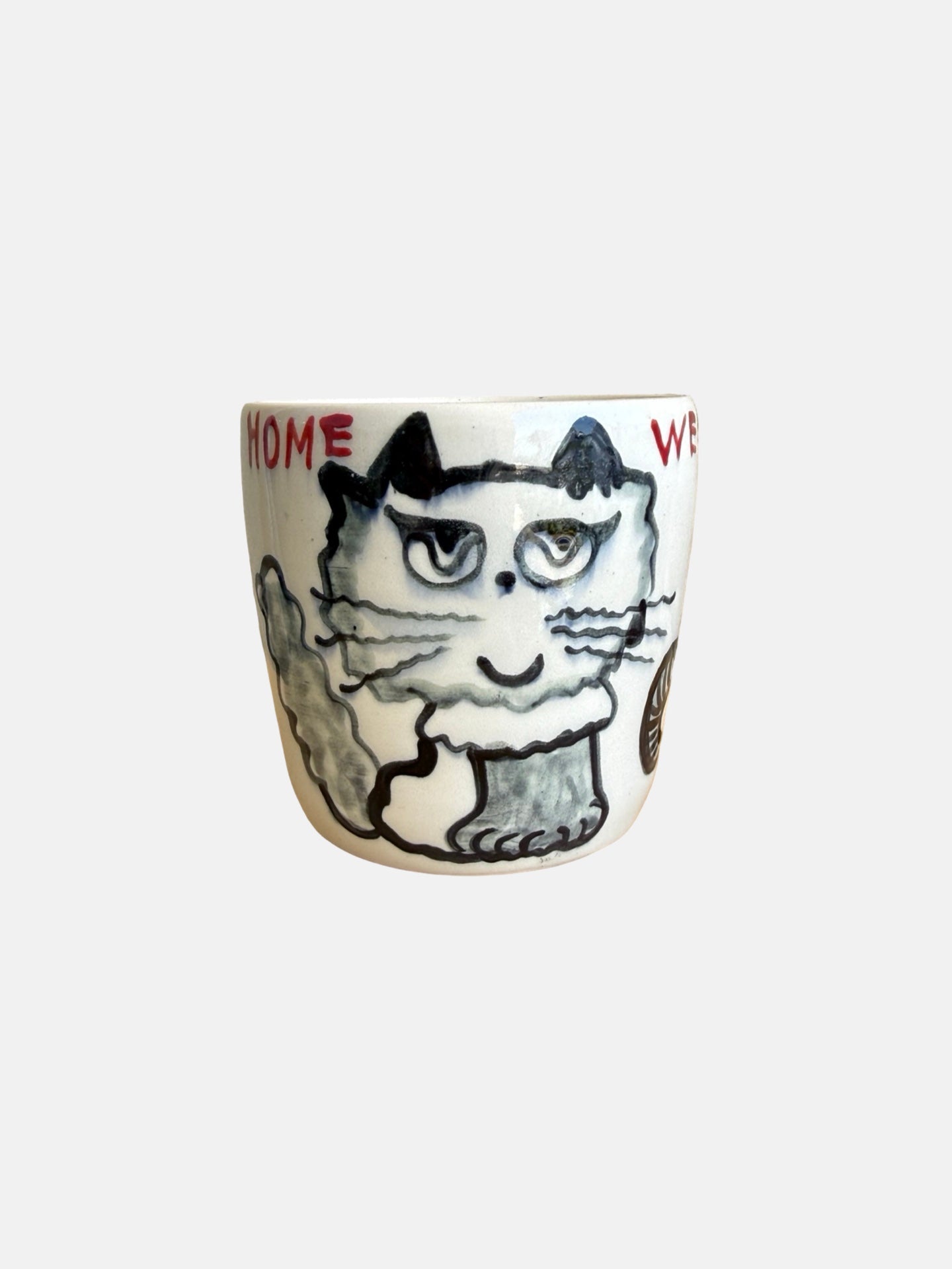 Hand-Painted Cat Mug