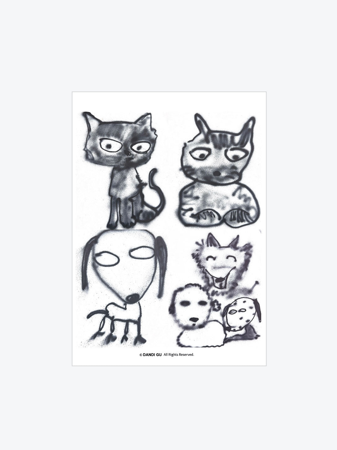Art Prints_ Cats and Dogs